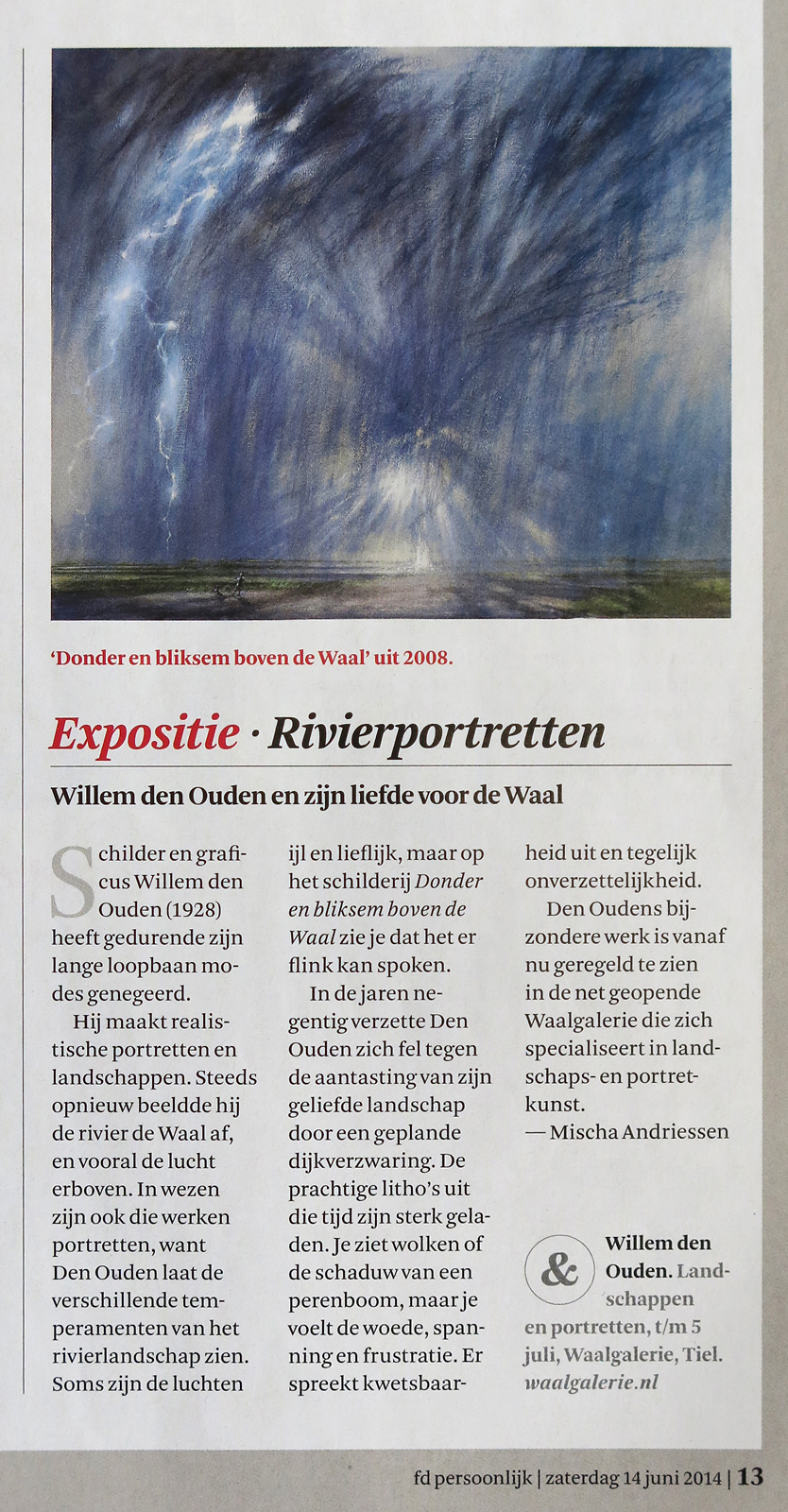 Financieel Dagblad 14 juni 2014